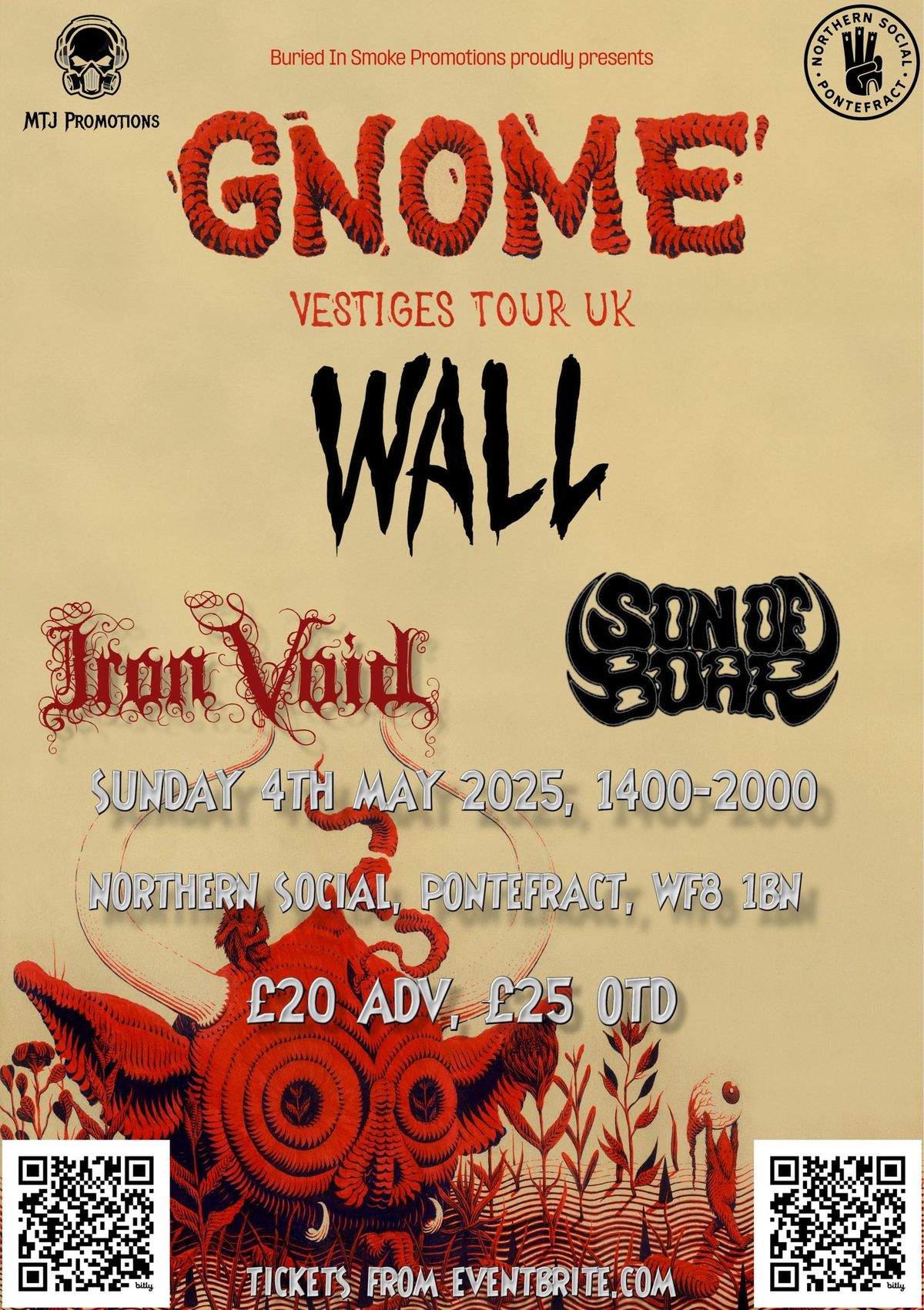 Gnome, Wall, Iron Void & Son Of Boar; Doom for The Sun Day