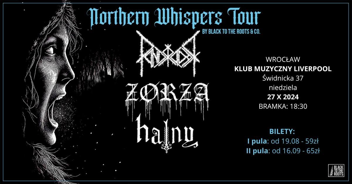 Northern Whispers Tour: PANDRADOR, Z\u00d8RZA, HALNY, 27 X 2024, Wroc\u0142aw, Klub Liverpool