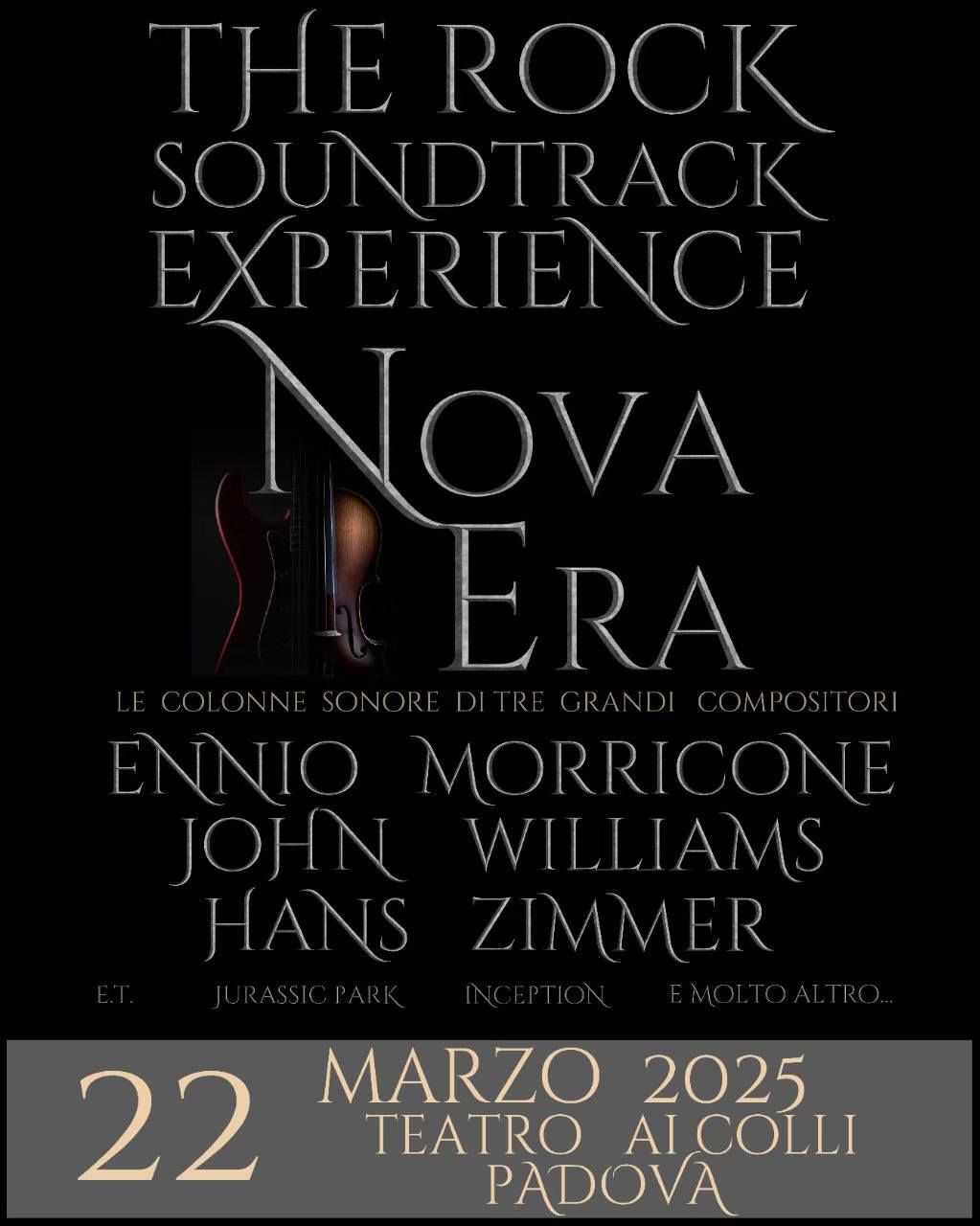 Nova Era - The Rock Soundtrack Experience live @ Teatro Ai Colli