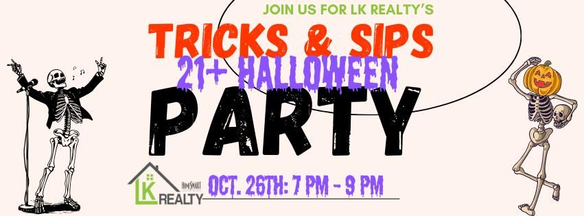 Tricks & Sips Halloween Party (21+) Magician Show