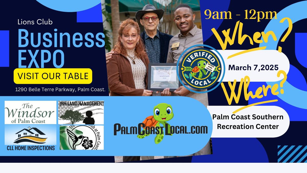 Palm Coast Local at Lions Club Bus. Expo