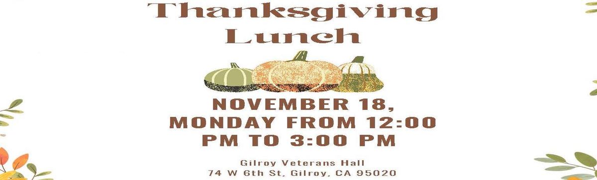 SCCC's Unhoused Annual Thanksgiving Lunch