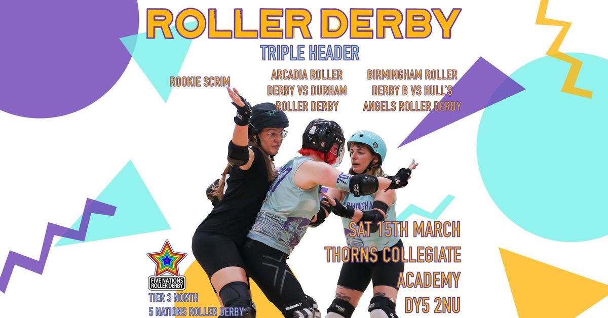 Live Roller Derby - Triple Header inc. WFTDA Rookie Scrim