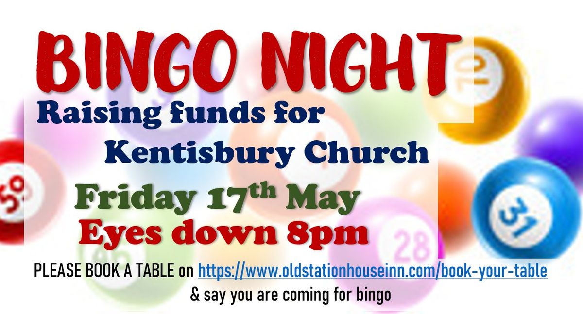 Bingo Night in aid of Kentisbury Church