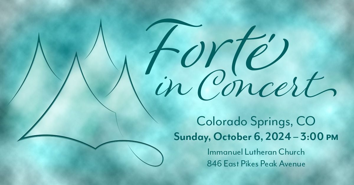 Fort\u00e9 in Concert \u2013 Colorado Springs, CO