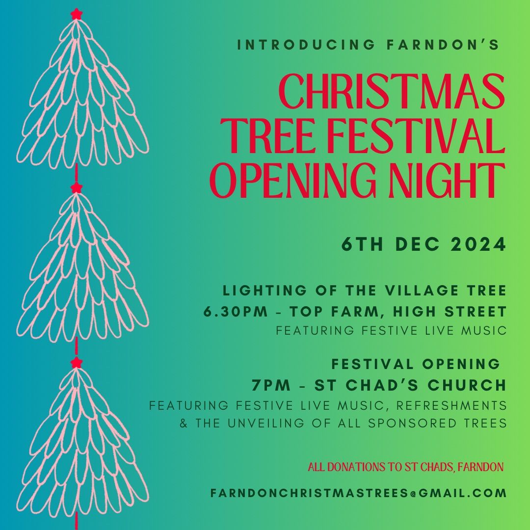 Opening Night - Farndon Christmas Tree Festival 