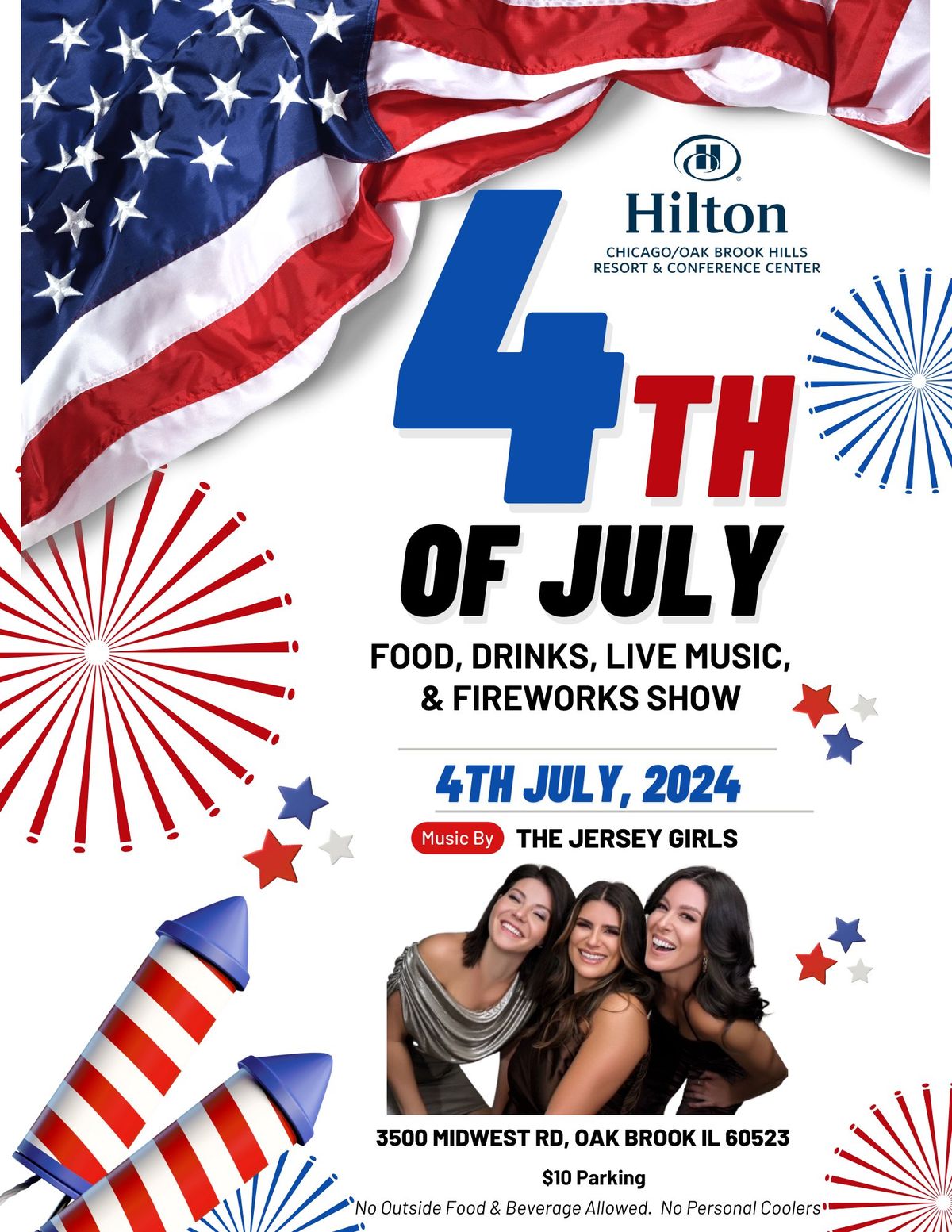 JULY 4TH CELEBRATION & FIREWORKS SHOW WITH THE JERSEY GIRLS