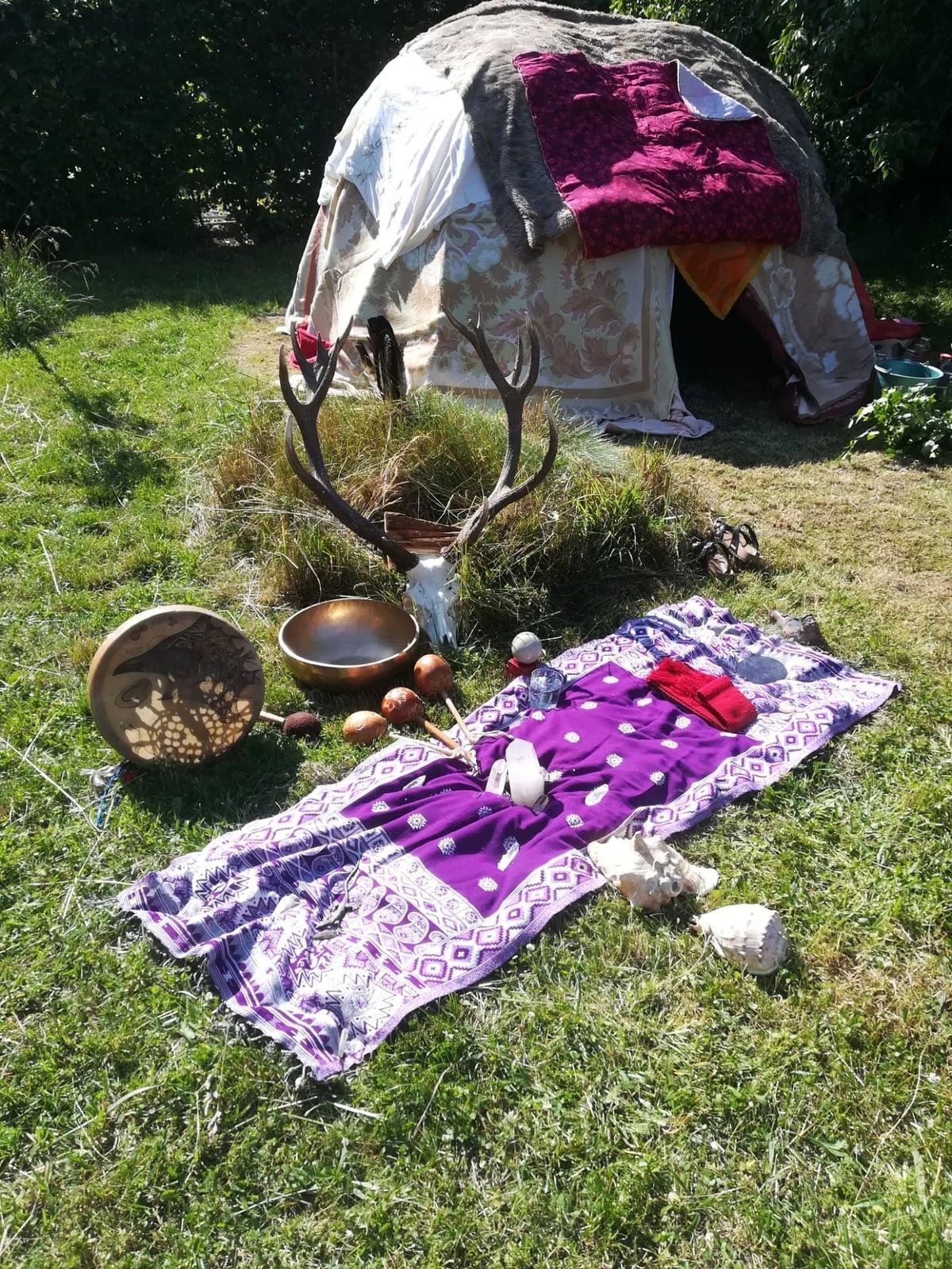 Temazcal ( hutte de sudation) de printemps