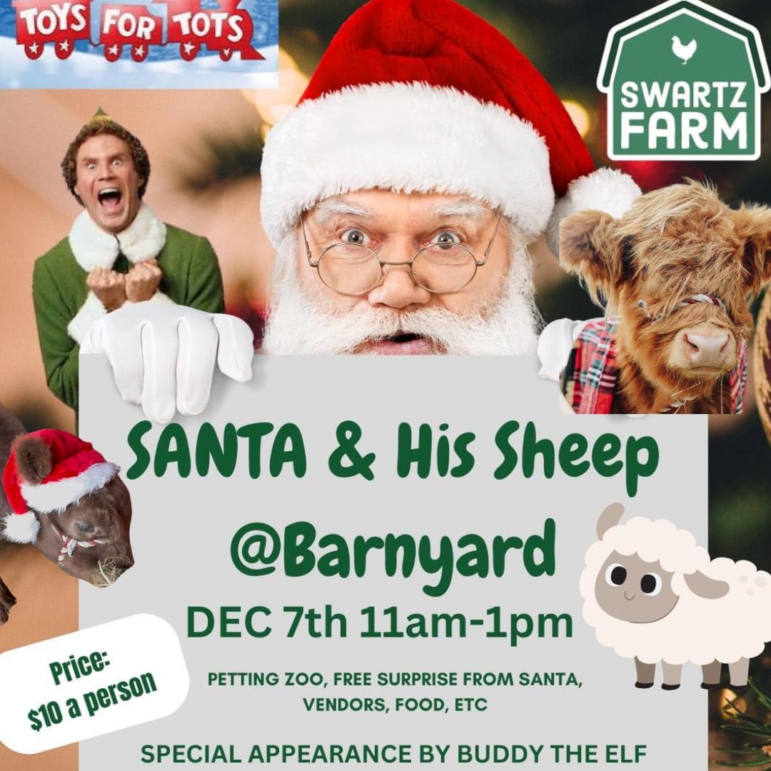 Santa & His Sheep  @Barnyard