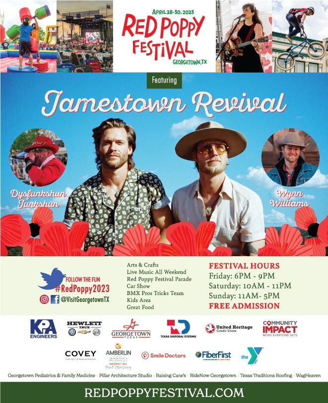 2023 Red Poppy Festival, 103 W 7th St, Texas 78626, 28