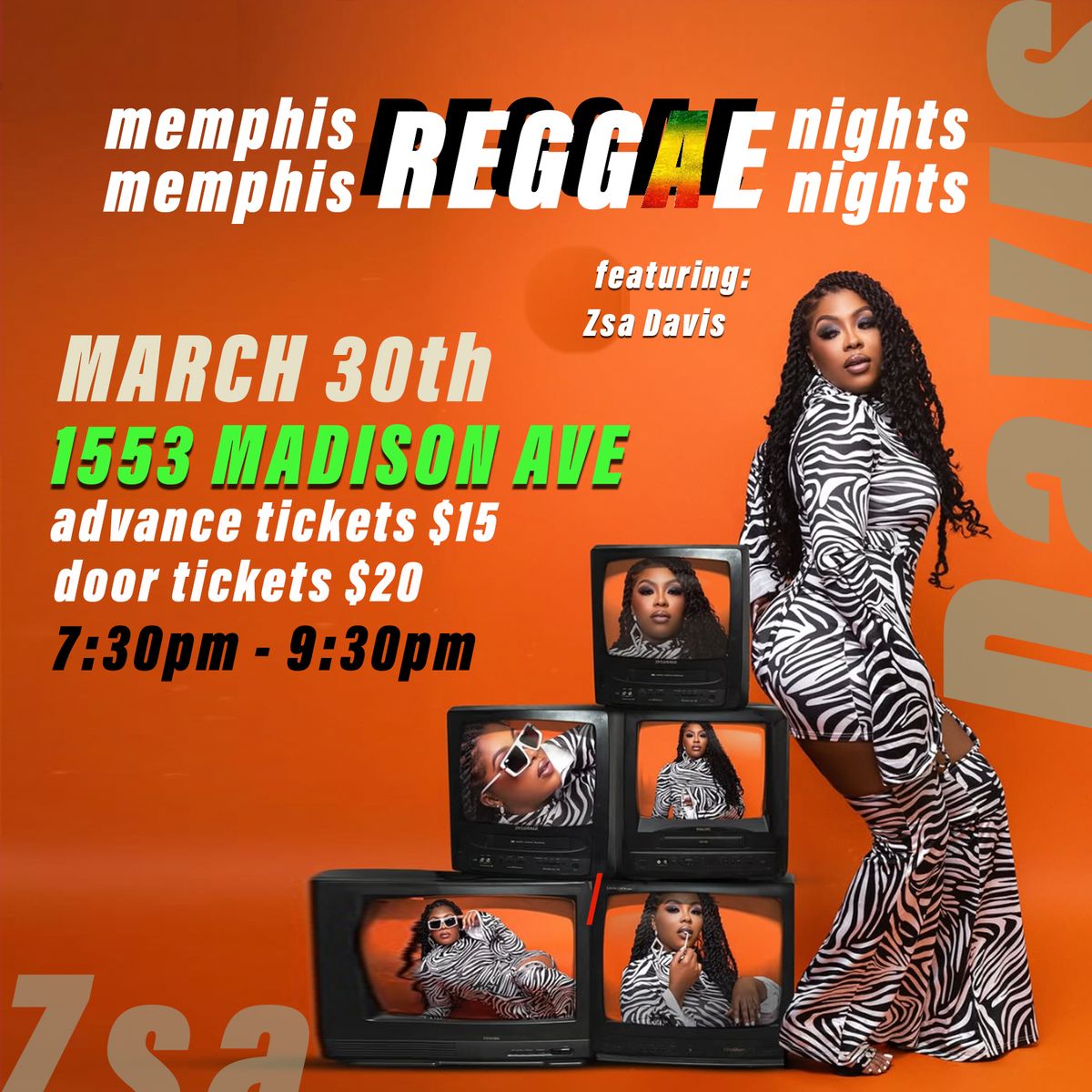 Memphis Reggae Nights featuring Zsa Davis