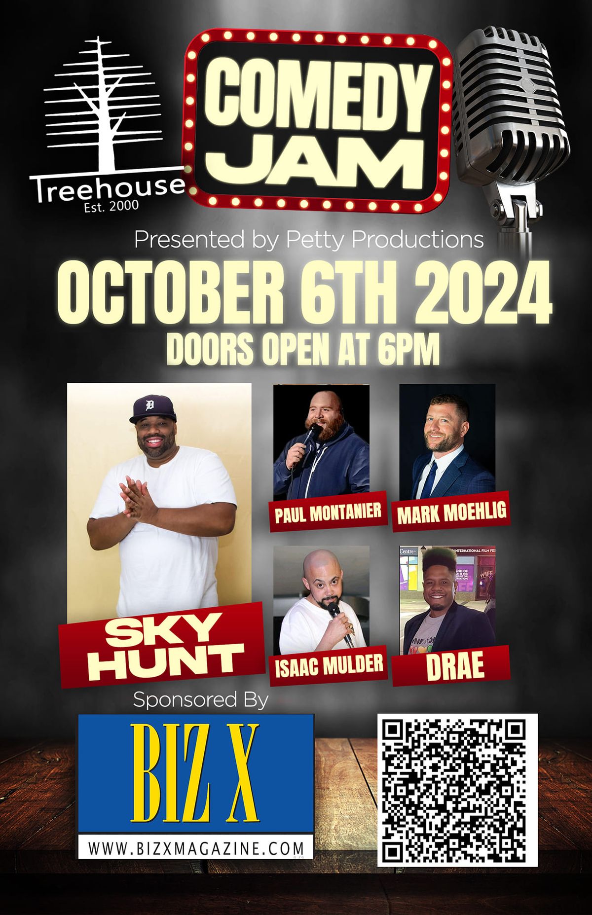 Treehouse Comedy Jam SPONSORED BY Biz X Magazine!