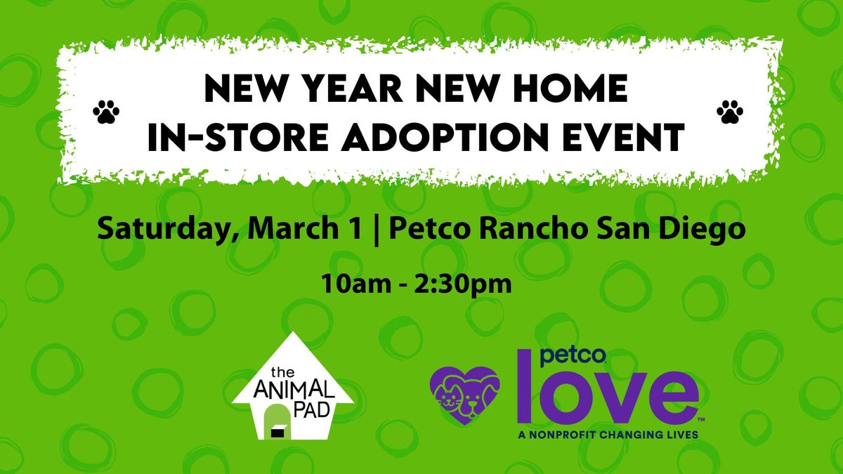 New Year New Home In-Store Adoption Event