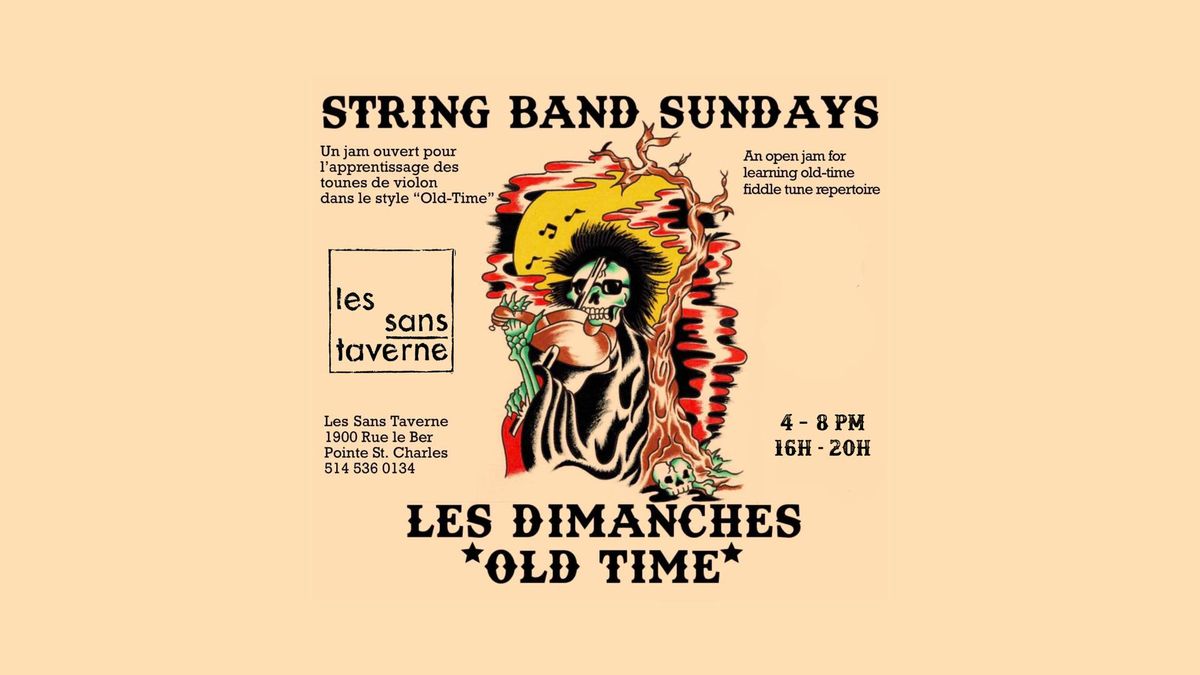 LES DIMANCHES OLD TIME | les sans-taverne