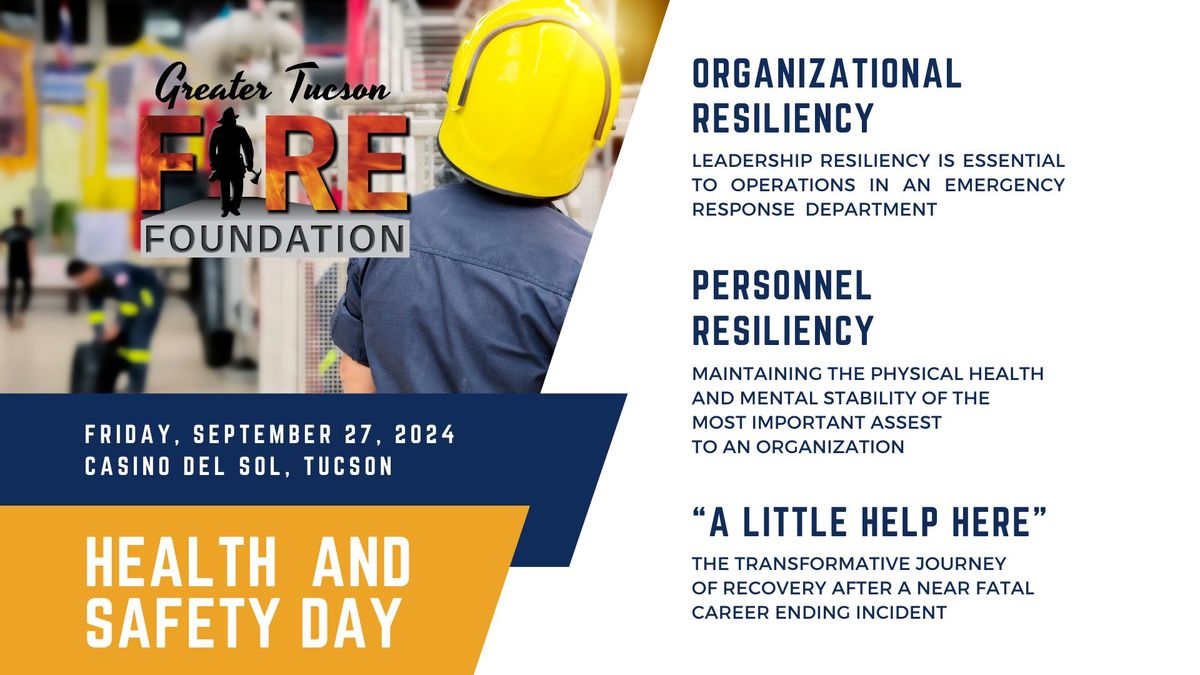 First Responder Health and Safety Day Sept 27, 2024 at Casino Del Sol