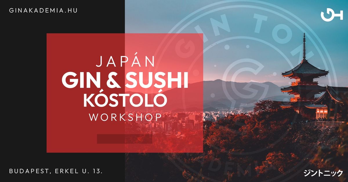 Jap\u00e1n Gin & Sushi k\u00f3stol\u00f3 Workshop