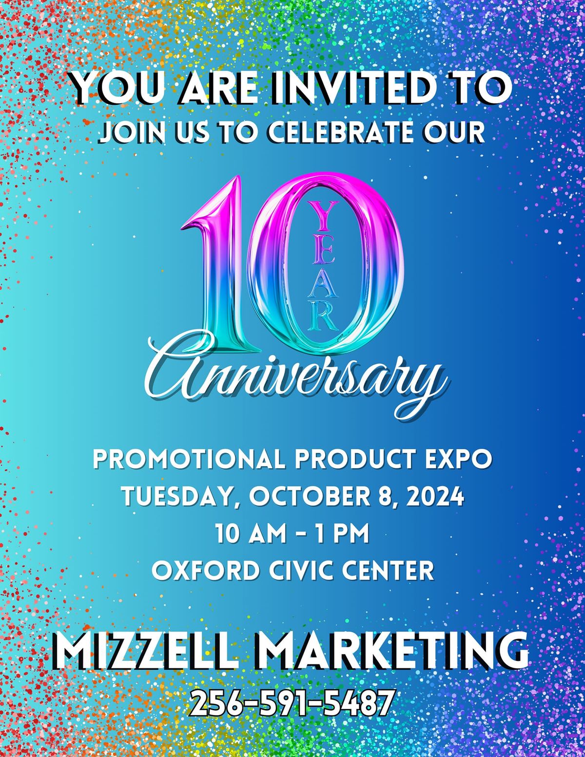 Mizzell Marketing's 10 Year Anniversary Celebration