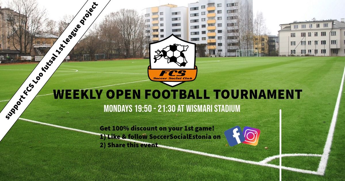 Weekly OPEN football tournament