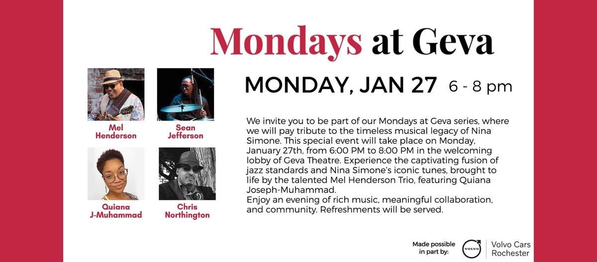 Mondays at Geva - Nina Simone