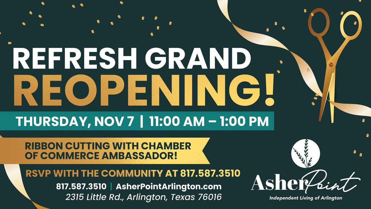 Refresh Grand Reopening 