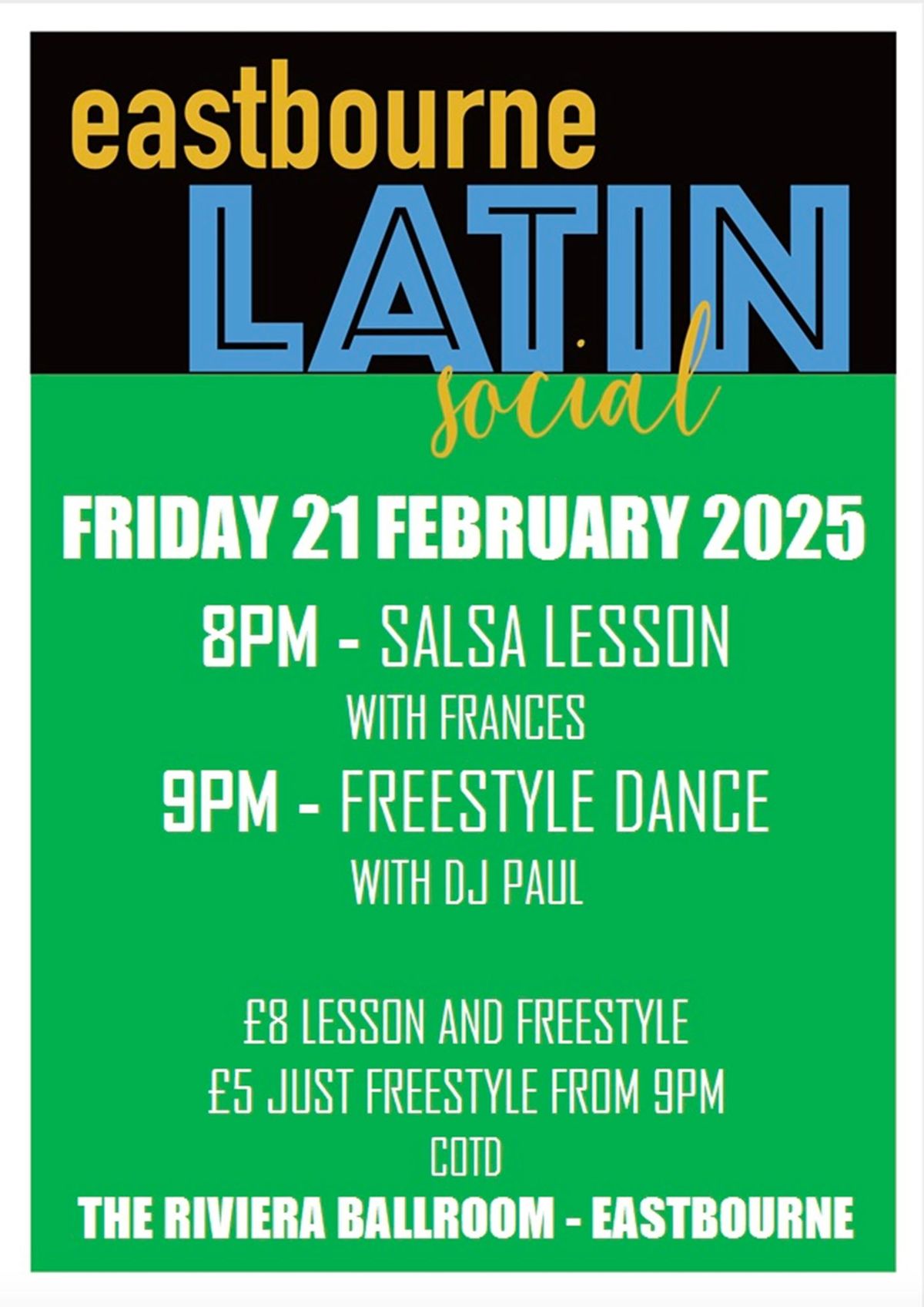 Eastbourne Latin Social February 2025