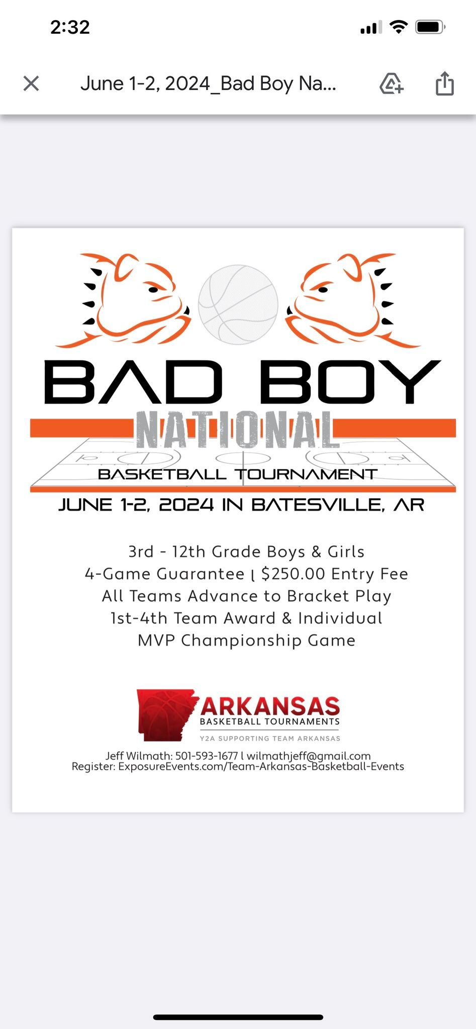 Bad Boy National Basketball Tournament 