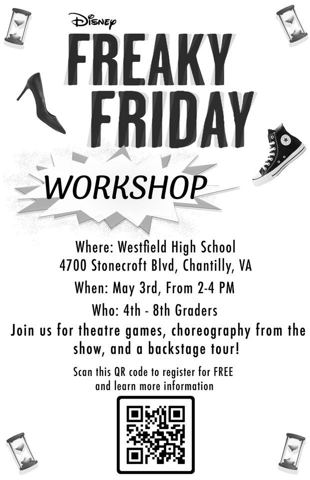 Free Theatre Workshop at Westfield High School for 4th - 8th graders