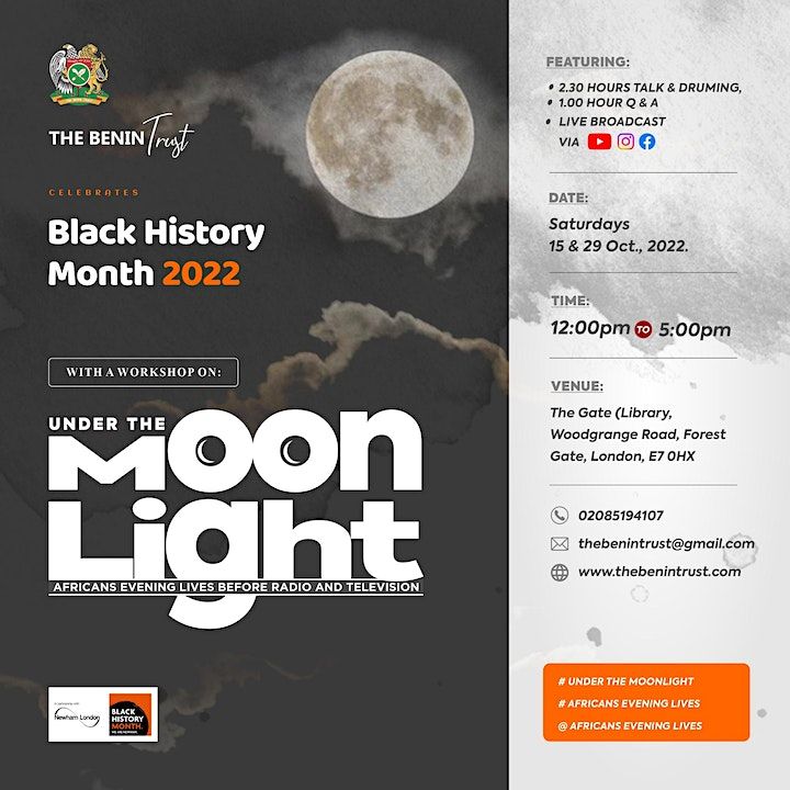 UNDER THE MOONLIGHT AFRICANS EVENING LIVES BEFORE RADIO AND TELEVISION