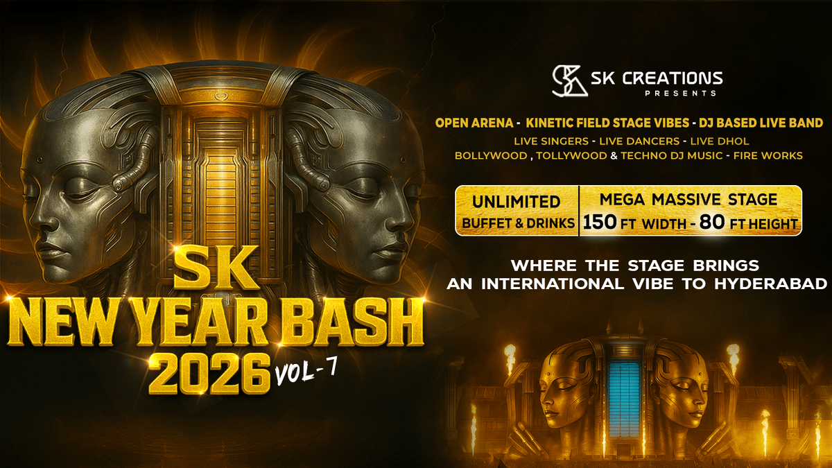 SK New Year Bash 2026 - Hyderabad&apos;s Biggest NYE