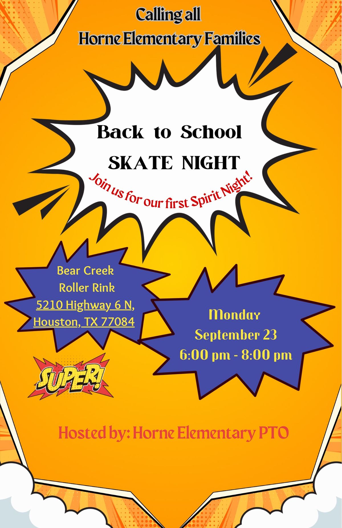 Back to school SKATE NIGHT