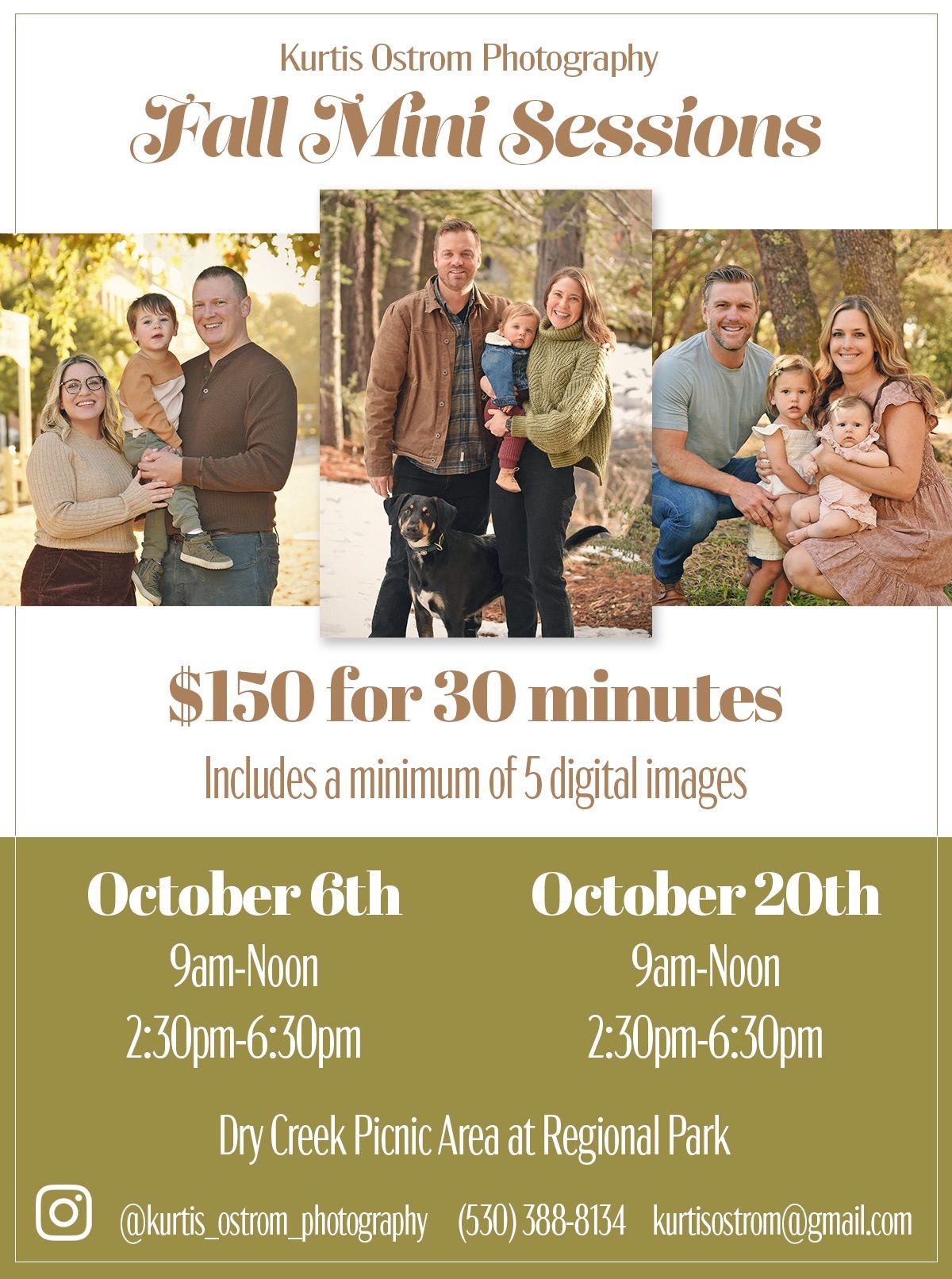 Fall Mini Portrait Sessions - October 6th