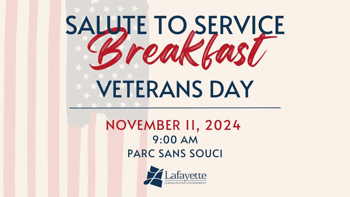 Salute to Service Veterans Day Breakfast