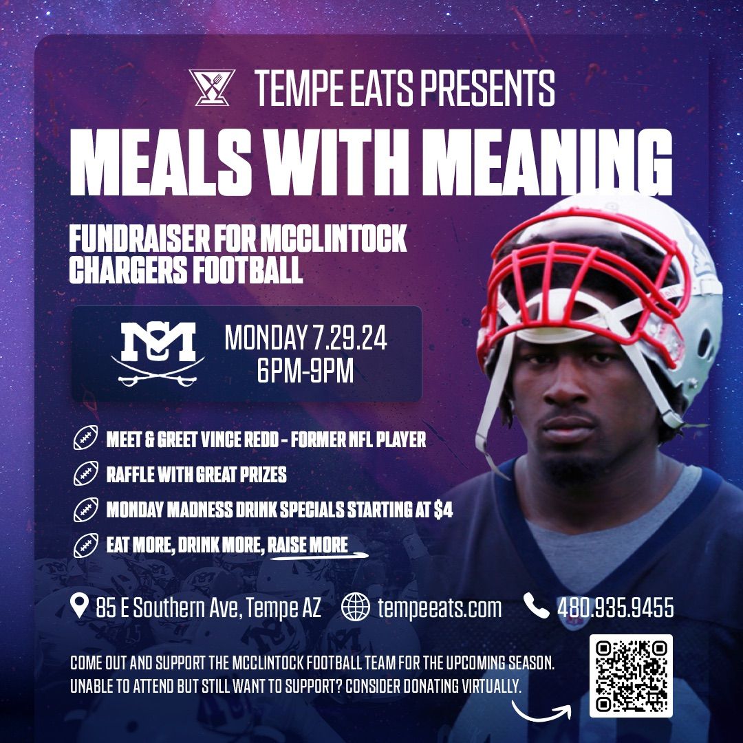 Meals with a Meaning: McClintock Charger Fundraiser 