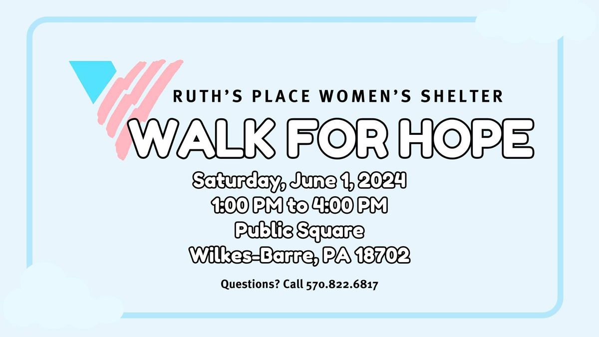 Ruth's Place Walk for Hope 2024