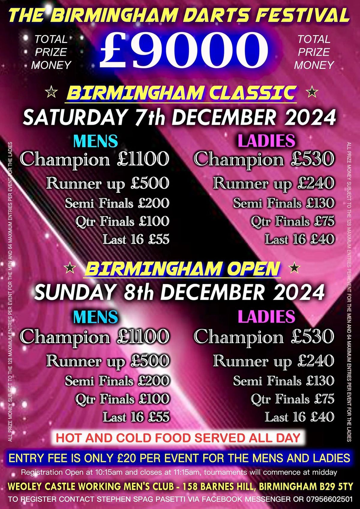 WEEKEND OF DARTS IN BIRMINGHAM 2024