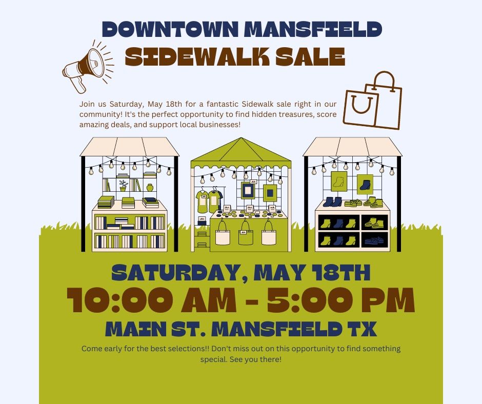Downtown Mansfield Sidewalk Sale