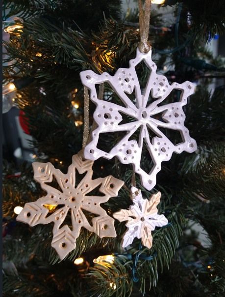 Shimmering Snowflake ornaments with Alyson Webber