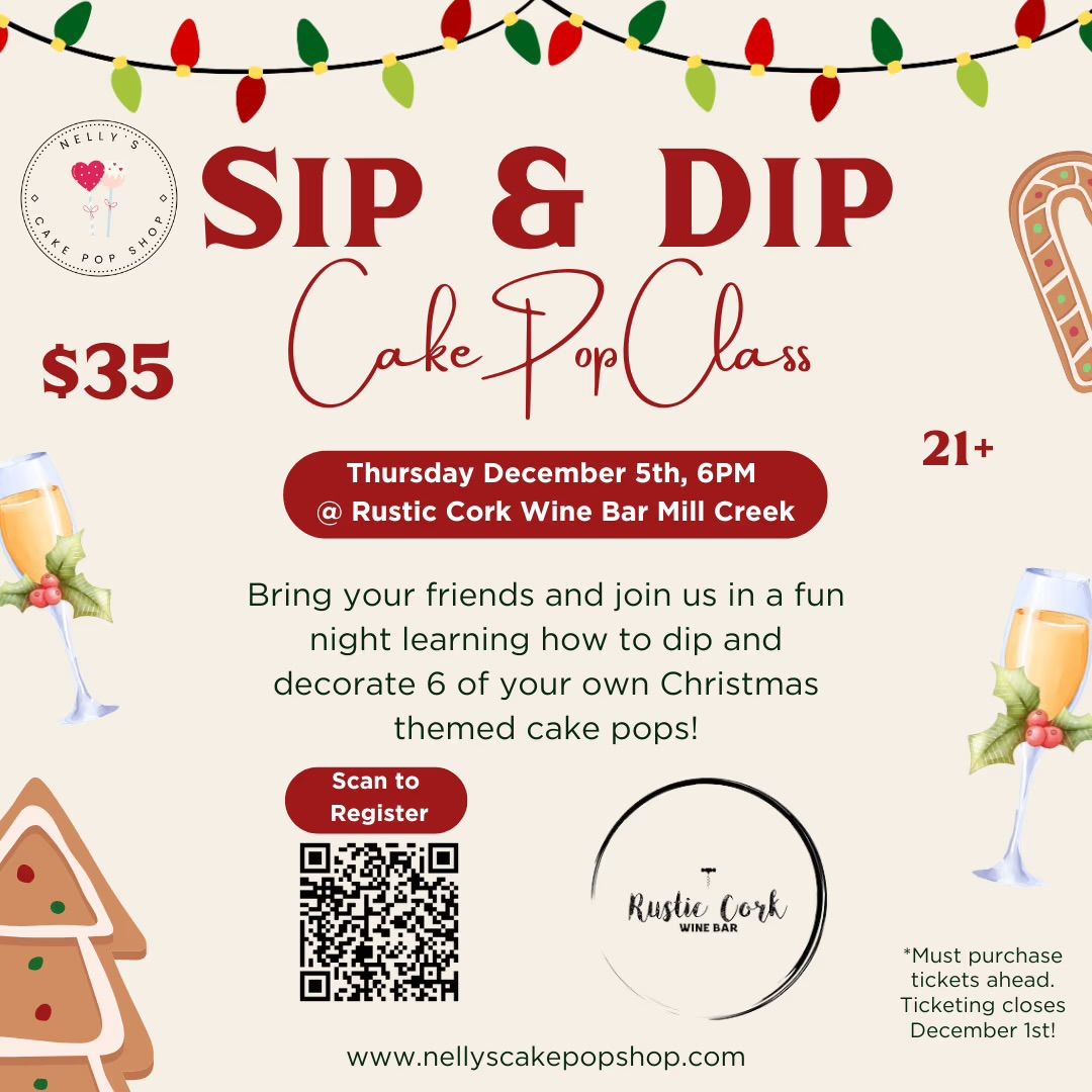 Sip & Dip Cake Pop Class