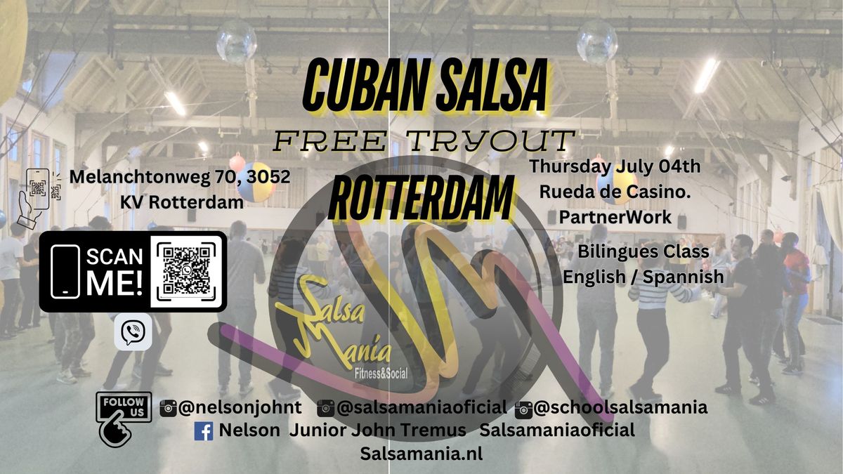 FREE TRYOUT CUBAN SALSA ROTTERDAM