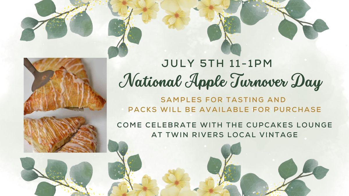 It's National Apple Turnover Day with The Cupcake Lounge