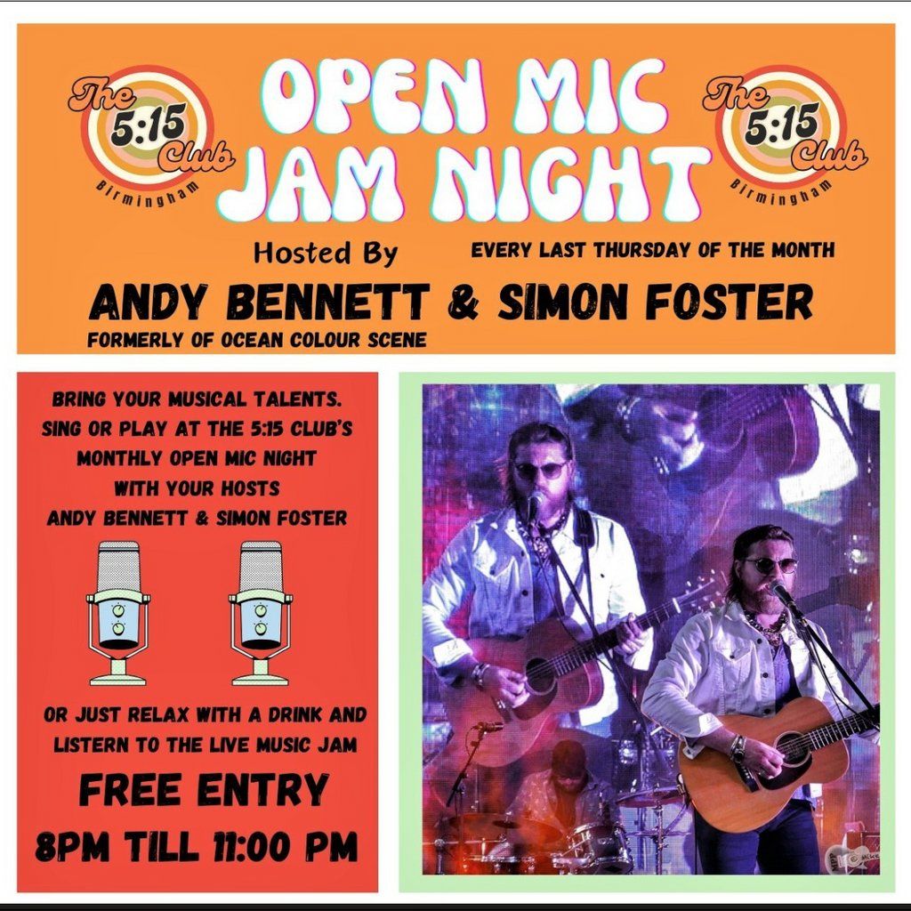 Open Mic Night Free In at The 5:15 Club