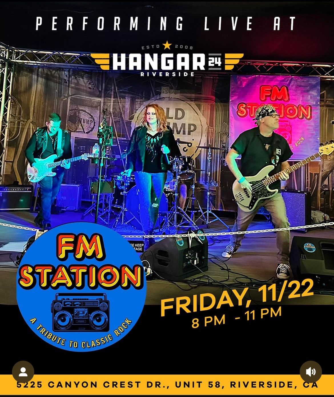 FM Station (A Tribute to 60s-90s Classic Rock) at Hangar 24 Brewing\u2019s newest location Riverside, CA