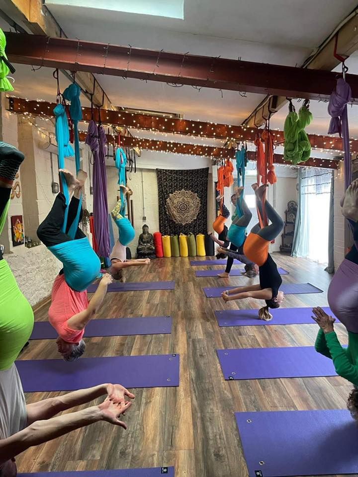 Flying Foundations: A Beginner's Aerial Yoga Workshop 