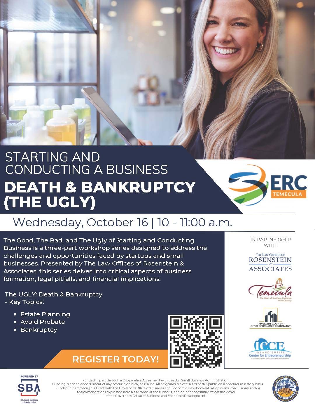 Starting and Conducting Business - Death & Bankruptcy (THE UGLY)