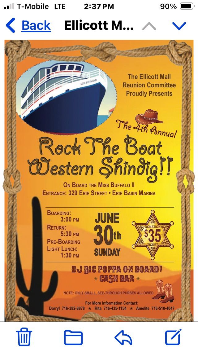 The Ellicott Mall Proudly Presents The 4th Annual Rock The Boat Western Shindig!!!