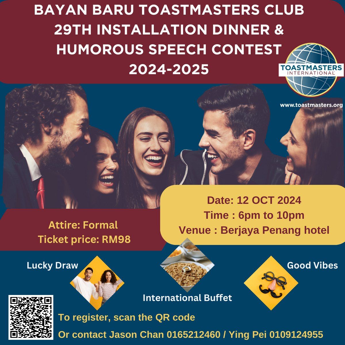 Bayan Baru Toastmasters Club Annual Installation Dinner & Humorous Speech Contest