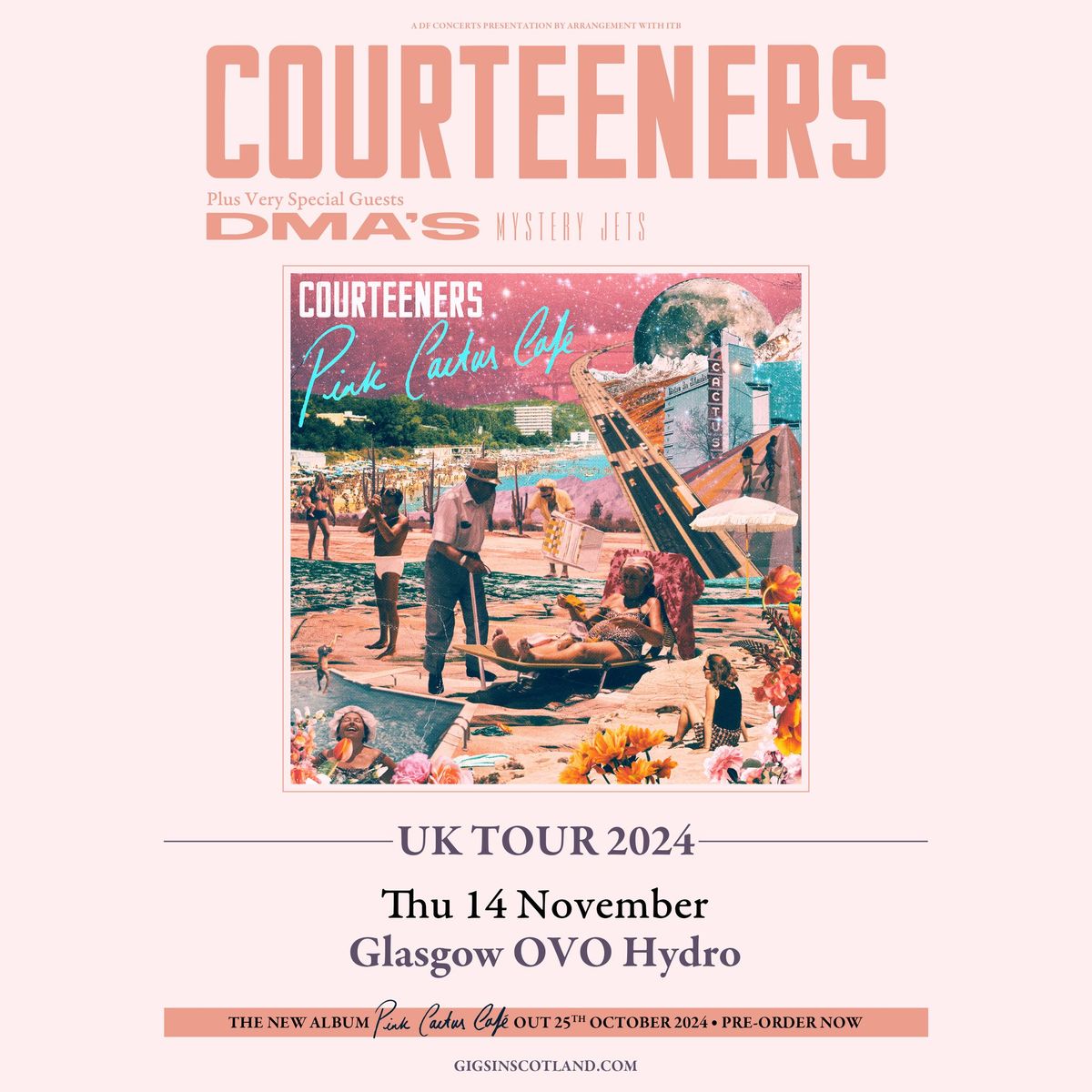 Courteeners Hydro 14th November 2024 8 seats available