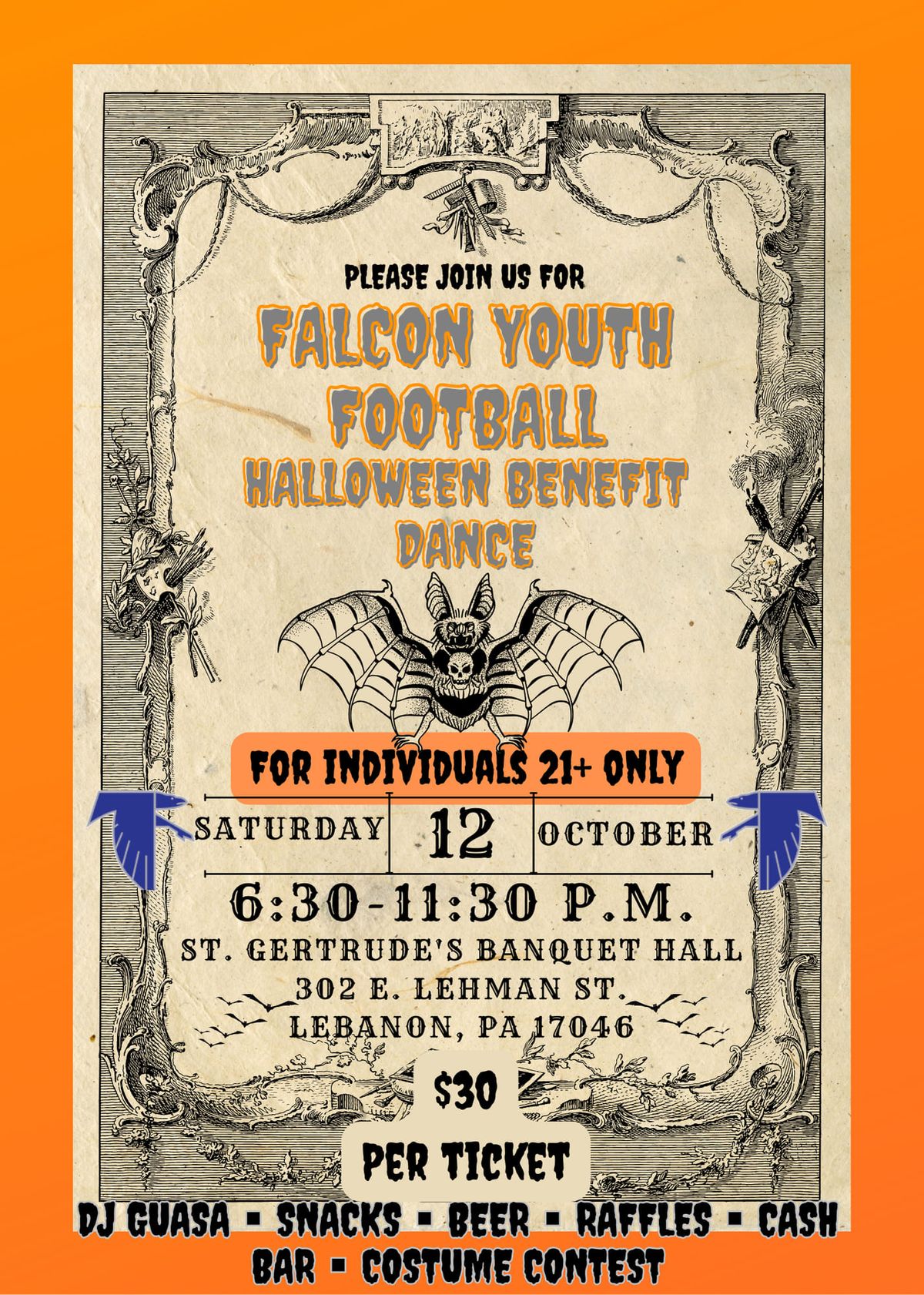 Falcon Youth Football Halloween Benefit Dance