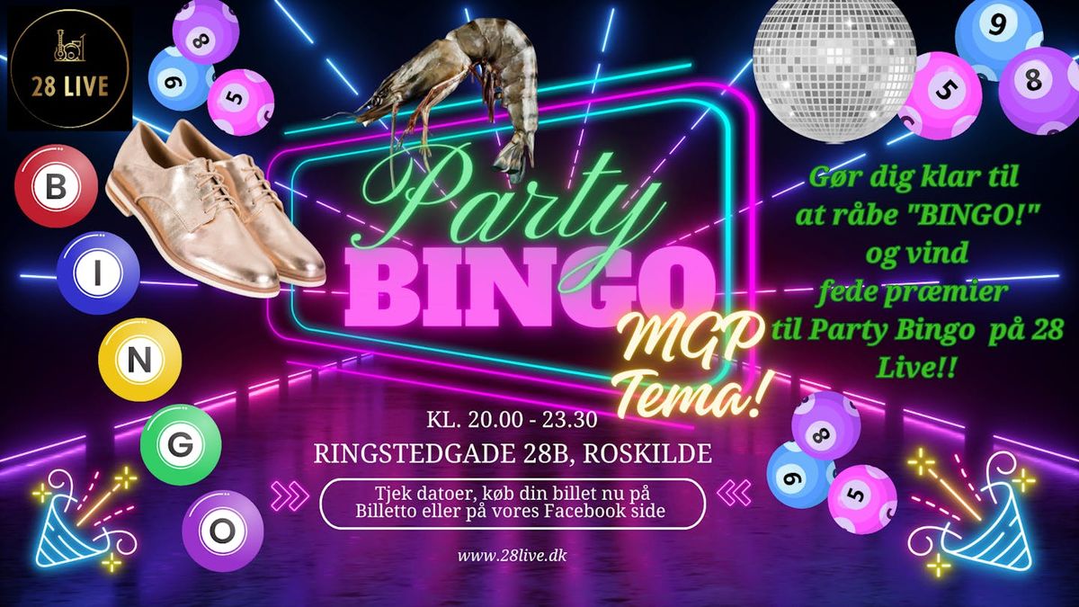 Party Bingo p\u00e5 28 Live - MGP Tema