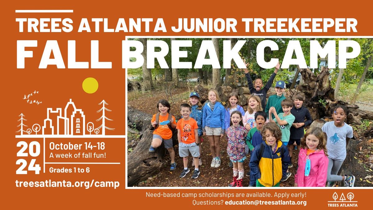 Junior TreeKeeper Fall Break Camp 2024